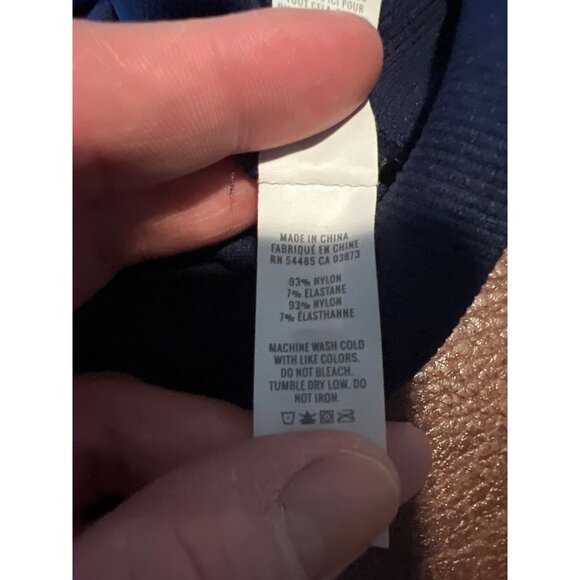 Offline By Aerie Womens Seamless Sidewalk Workout Top Crop Top XXL Navy - Picture 5 of 6